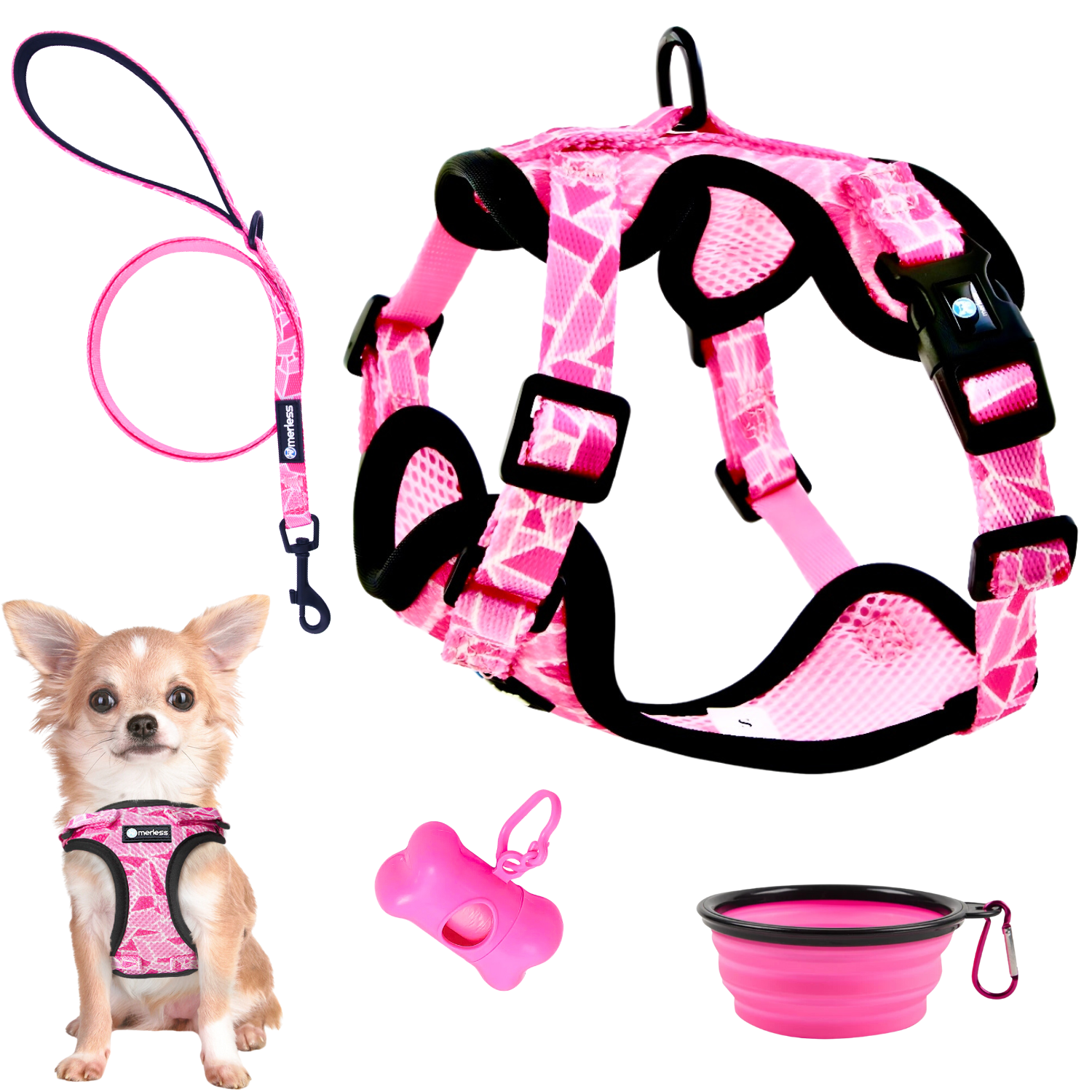 Harnais et Laisse pour Petit Chien, Chiot ou Chat – Image 4