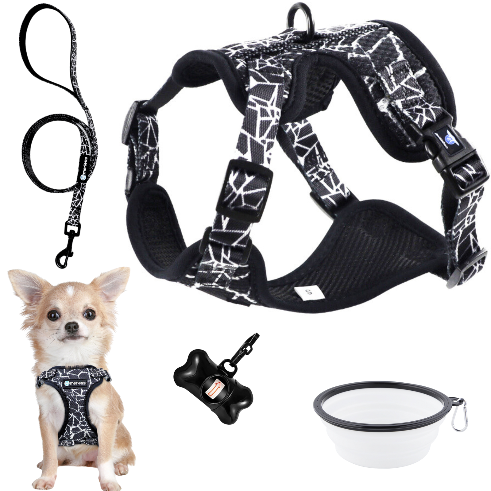 Harnais et Laisse pour Petit Chien, Chiot ou Chat – Image 3