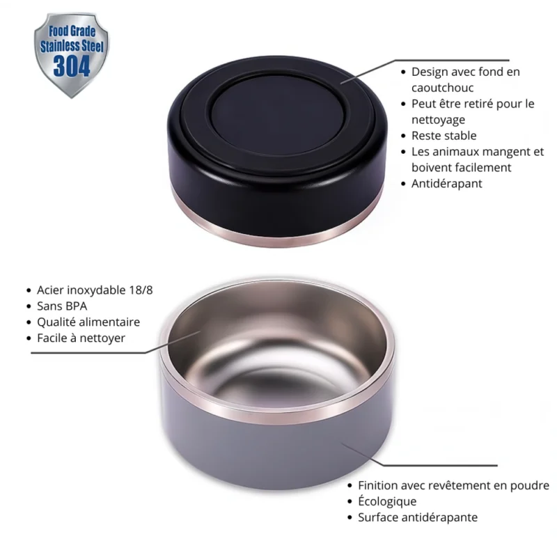 Gamelle pour chien en Inox – Image 4